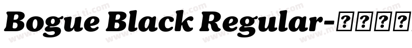 Bogue Black Regular字体转换